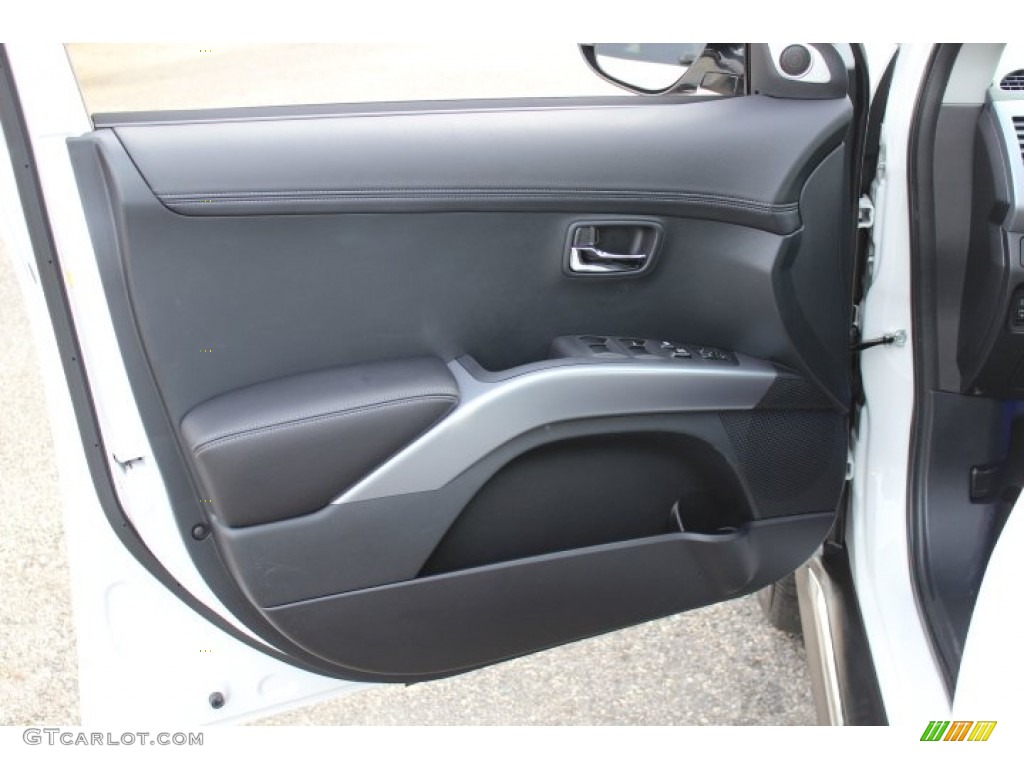 2012 Mitsubishi Outlander GT S AWD Black Door Panel Photo #73623002