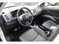 Black 2012 Mitsubishi Outlander GT S AWD Interior Color