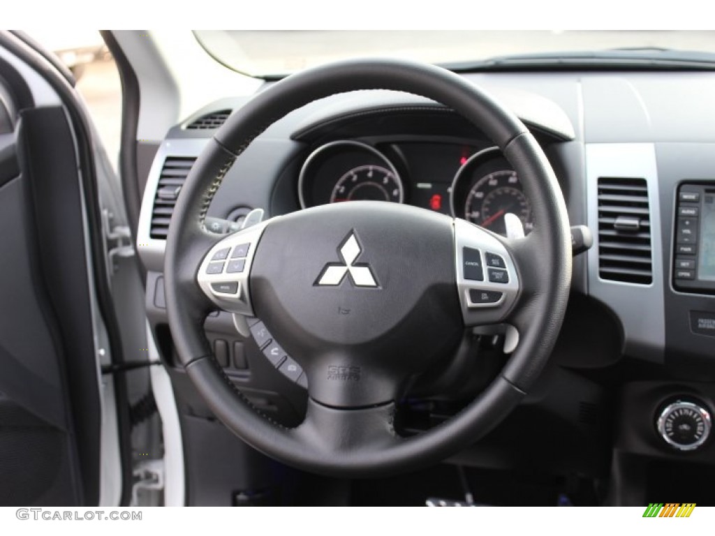 2012 Mitsubishi Outlander GT S AWD Steering Wheel Photos