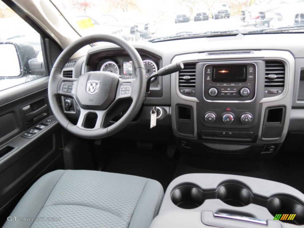 2013 Ram 1500 Express Quad Cab Black/Diesel Gray Dashboard Photo #73623245