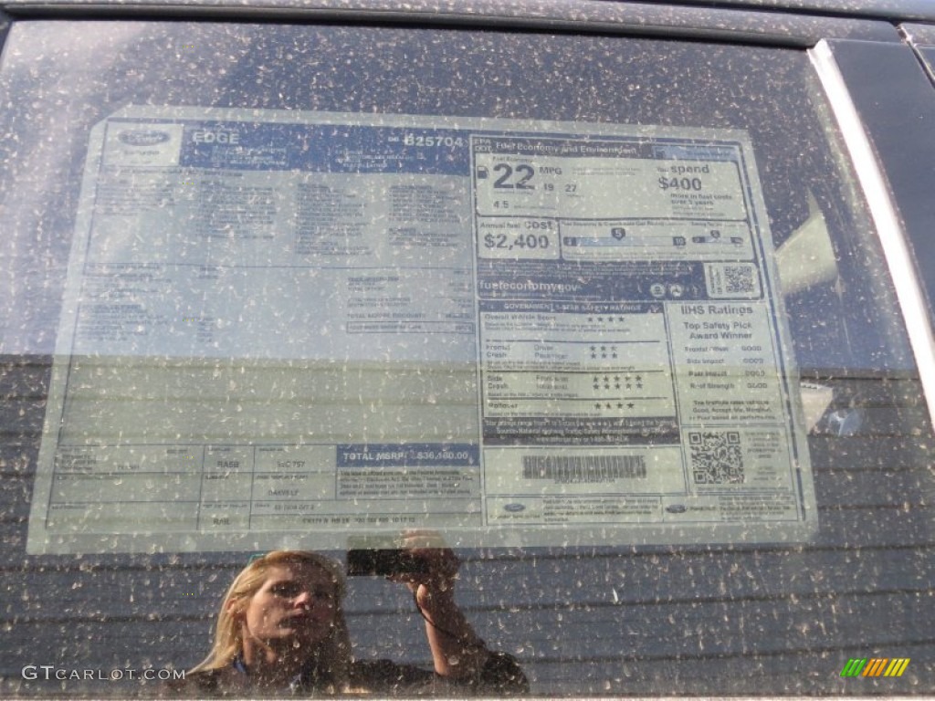 2013 Edge SEL - Tuxedo Black Metallic / Charcoal Black photo #35