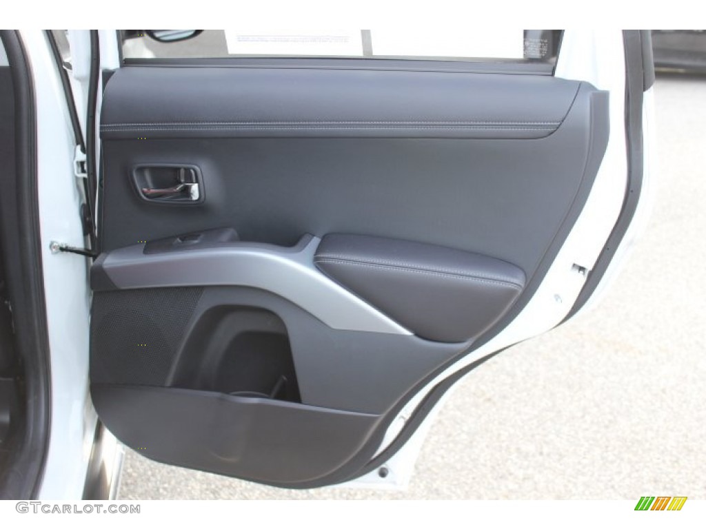 2012 Mitsubishi Outlander GT S AWD Black Door Panel Photo #73623260