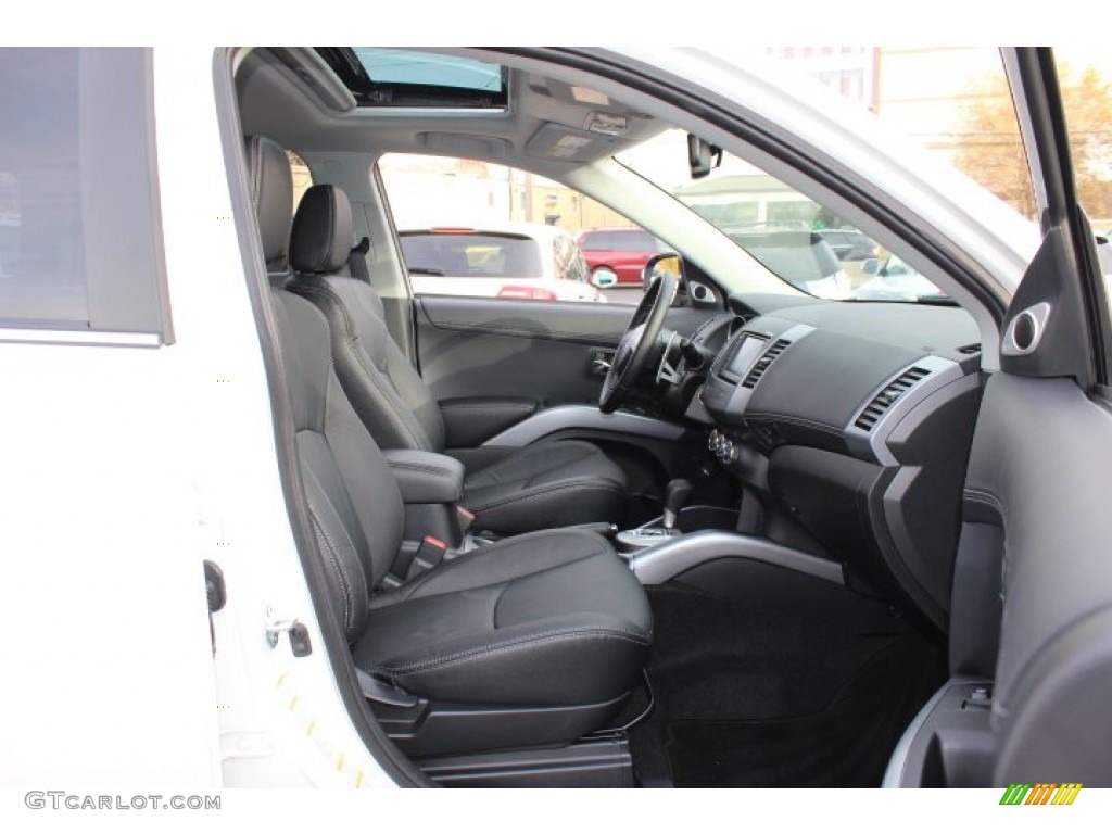 Black Interior 2012 Mitsubishi Outlander GT S AWD Photo #73623314