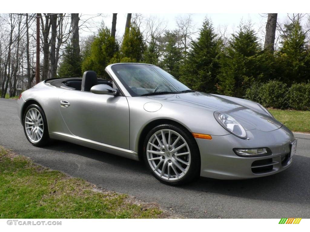 2006 911 Carrera Cabriolet - GT Silver Metallic / Black photo #1