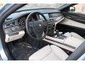 Oyster/Black 2011 BMW 7 Series ActiveHybrid 750Li Sedan Interior Color