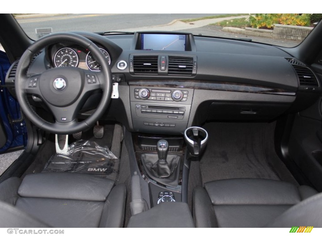 2011 BMW 1 Series 135i Convertible Black Dashboard Photo #73624489