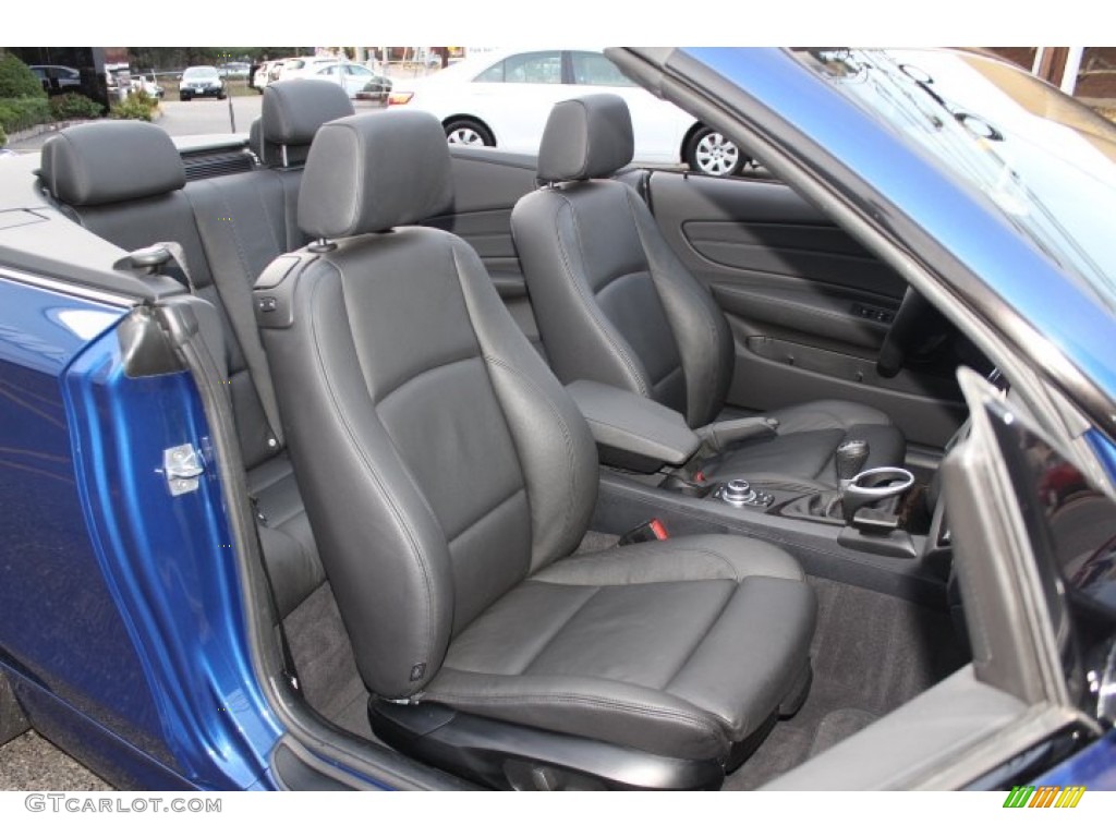 Black Interior 2011 BMW 1 Series 135i Convertible Photo #73624645