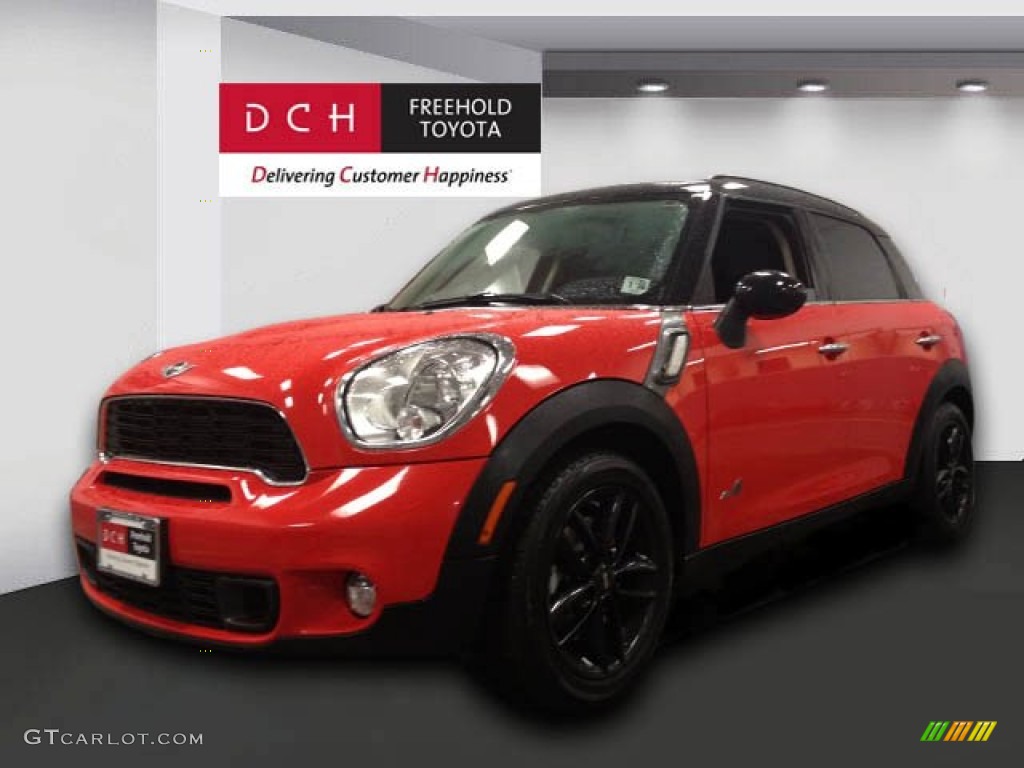 2011 Cooper S Countryman All4 AWD - Pure Red / Carbon Black photo #1