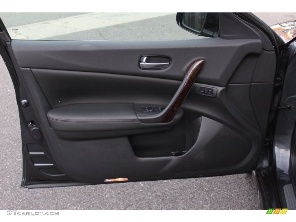 2009 Nissan Maxima 3.5 SV Premium Charcoal Door Panel Photo #73625911