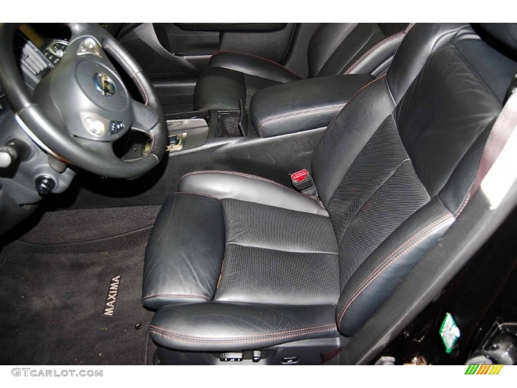 Charcoal Interior 2010 Nissan Maxima 3.5 SV Sport Photo #73626281