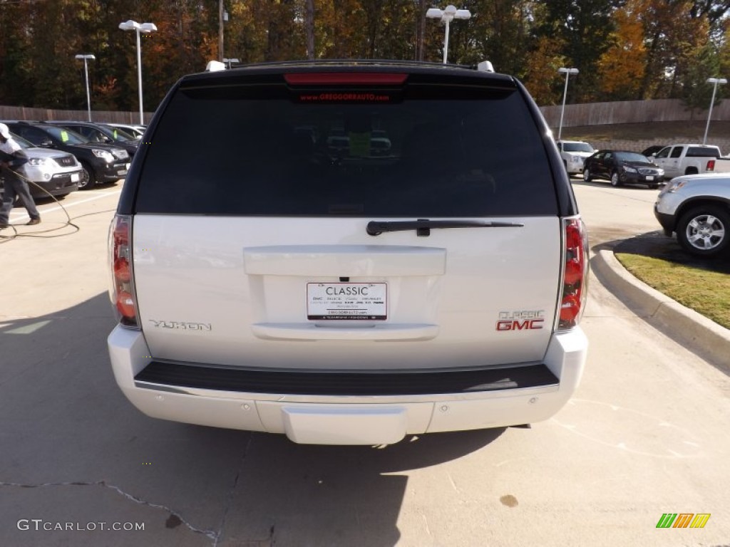 2013 Yukon Denali - White Diamond Tricoat / Cocoa/Light Cashmere photo #4