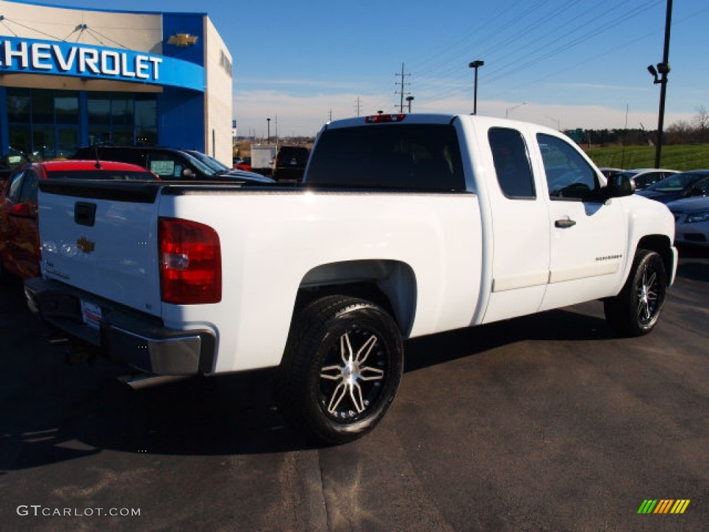 2008 Silverado 1500 LT Extended Cab - Summit White / Ebony photo #3