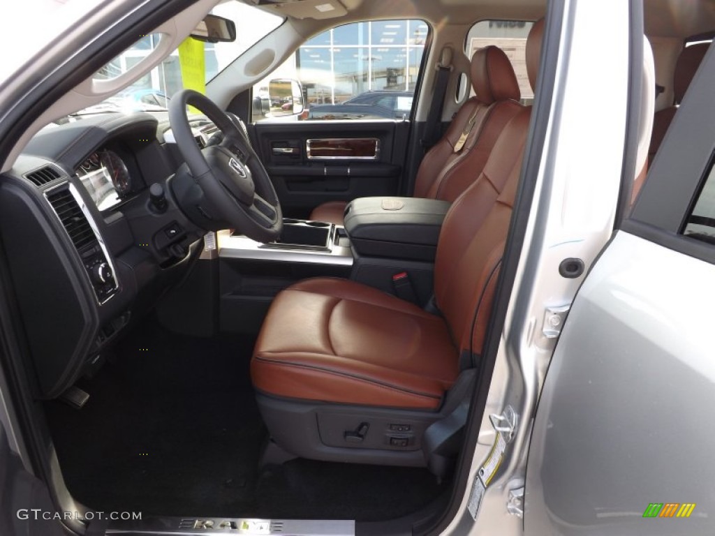 2012 Dodge Ram 3500 HD Laramie Longhorn Crew Cab 4x4 Dually Front Seat Photo #73628807