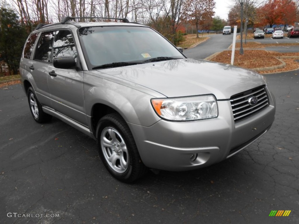 2007 Forester 2.5 X - Crystal Gray Metallic / Graphite Gray photo #1