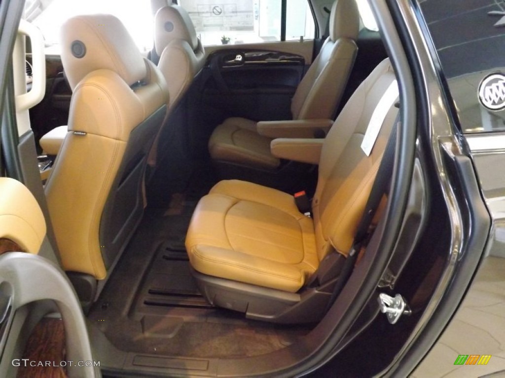 Choccachino Leather Interior 2013 Buick Enclave Premium Photo #73629491