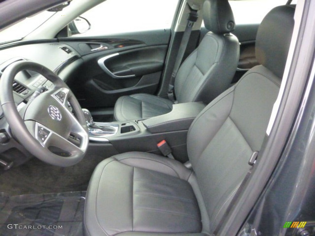 Ebony Interior 2012 Buick Regal Standard Regal Model Photo #73629665