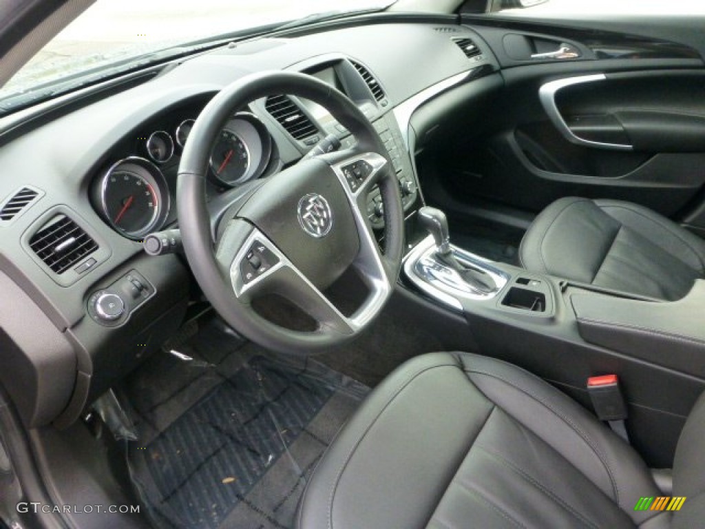 Ebony Interior 2012 Buick Regal Standard Regal Model Photo #73629705