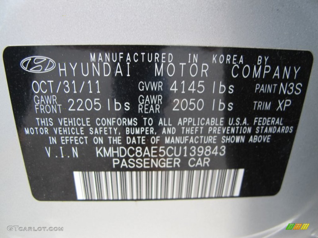 2012 Elantra SE Touring - Shimmering Silver / Black photo #28