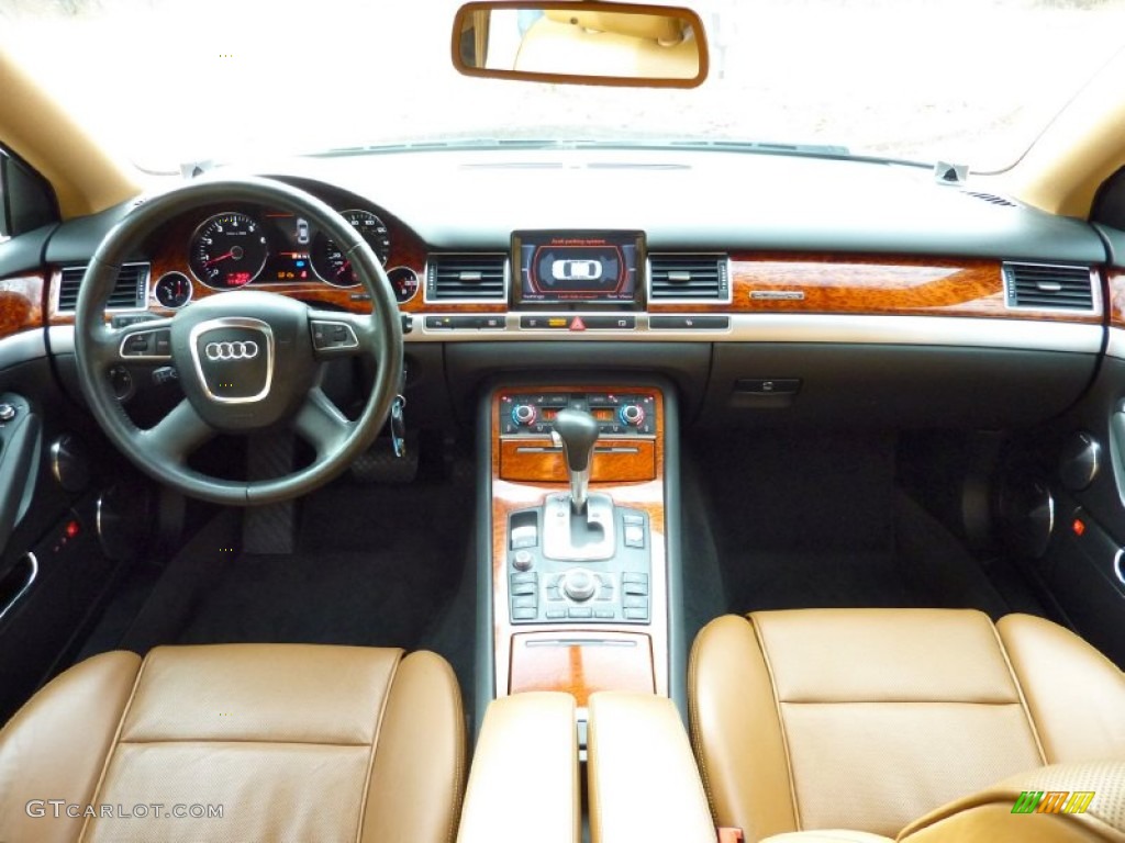 2008 Audi A8 4.2 quattro Amaretto Dashboard Photo #73630475