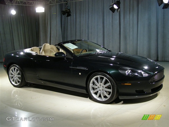 2005 DB9 Volante - Green / Sandstorm photo #3