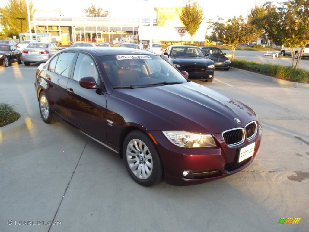 2009 3 Series 328xi Sedan - Barbara Red Metallic / Saddle Brown Dakota Leather photo #2