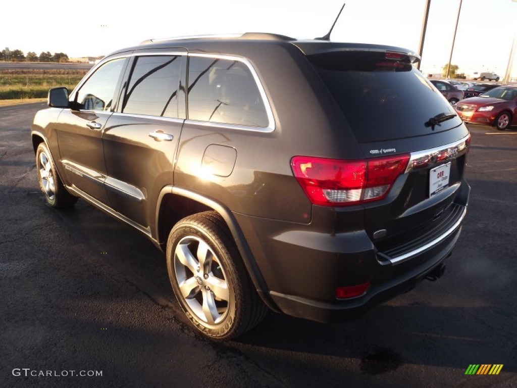2011 Grand Cherokee Overland - Mineral Gray Metallic / New Saddle/Black photo #7