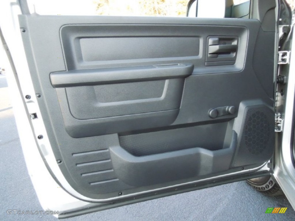 2012 Dodge Ram 1500 ST Regular Cab Dark Slate Gray/Medium Graystone Door Panel Photo #73632129