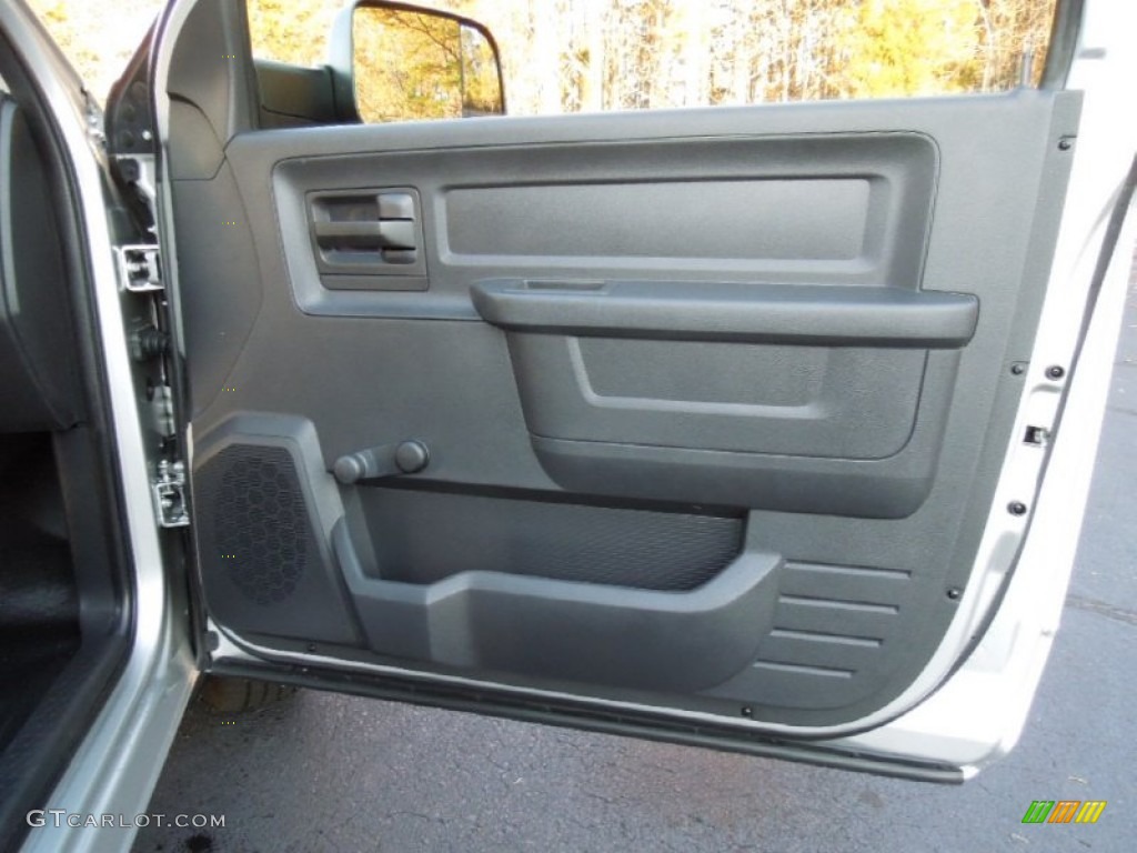 2012 Dodge Ram 1500 ST Regular Cab Dark Slate Gray/Medium Graystone Door Panel Photo #73632191