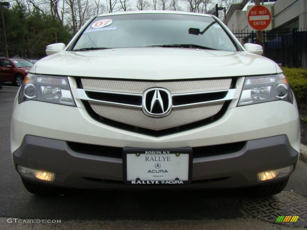 2007 MDX Technology - Aspen White Pearl / Parchment photo #2