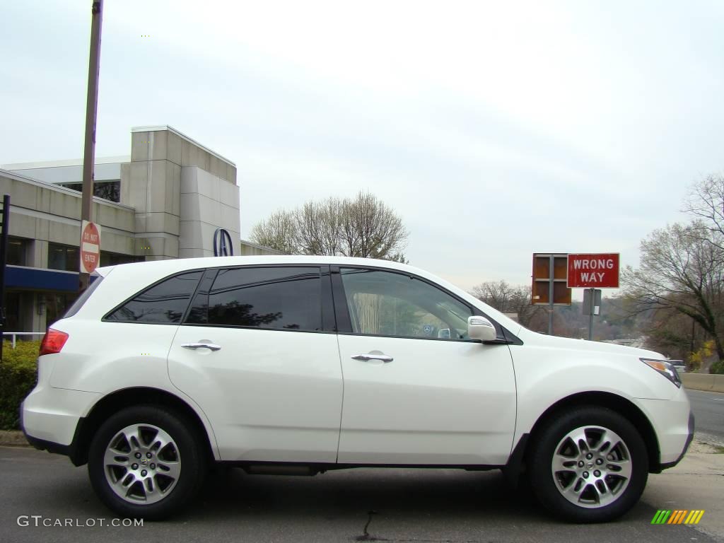 2007 MDX Technology - Aspen White Pearl / Parchment photo #3