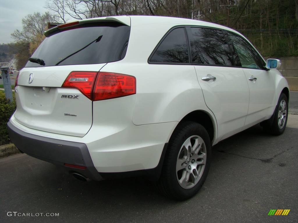 2007 MDX Technology - Aspen White Pearl / Parchment photo #4