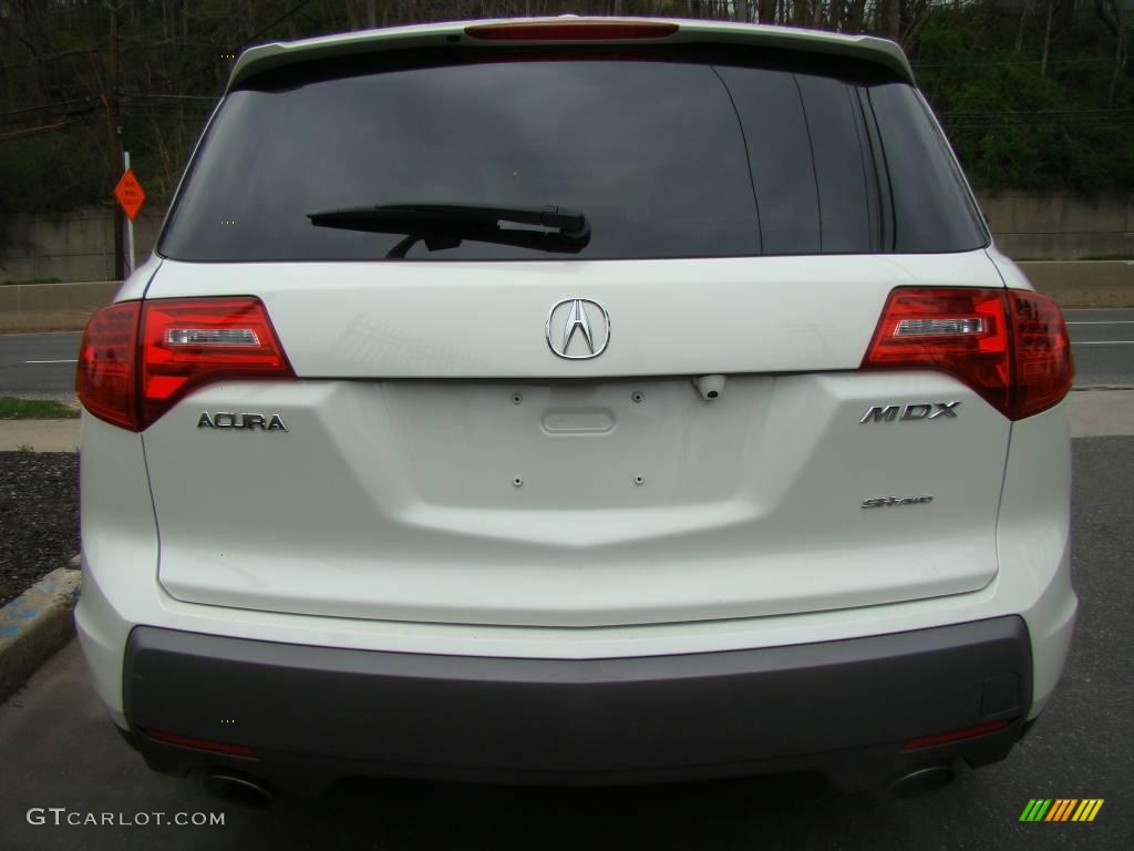2007 MDX Technology - Aspen White Pearl / Parchment photo #5