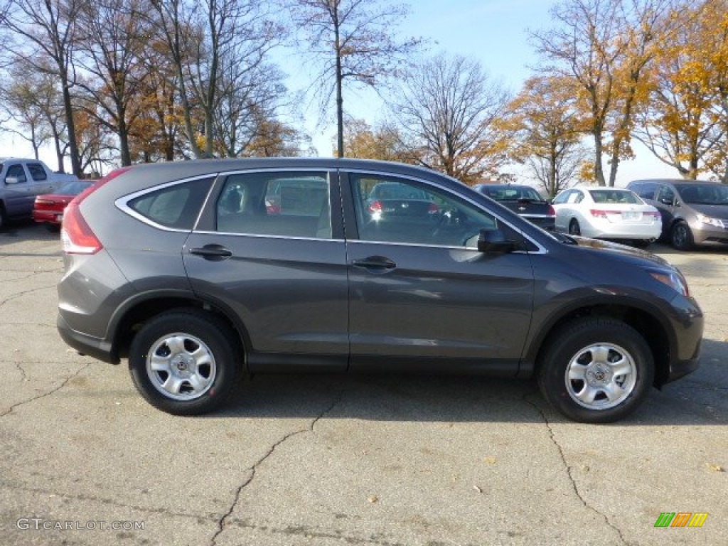 2013 CR-V LX AWD - Polished Metal Metallic / Gray photo #5