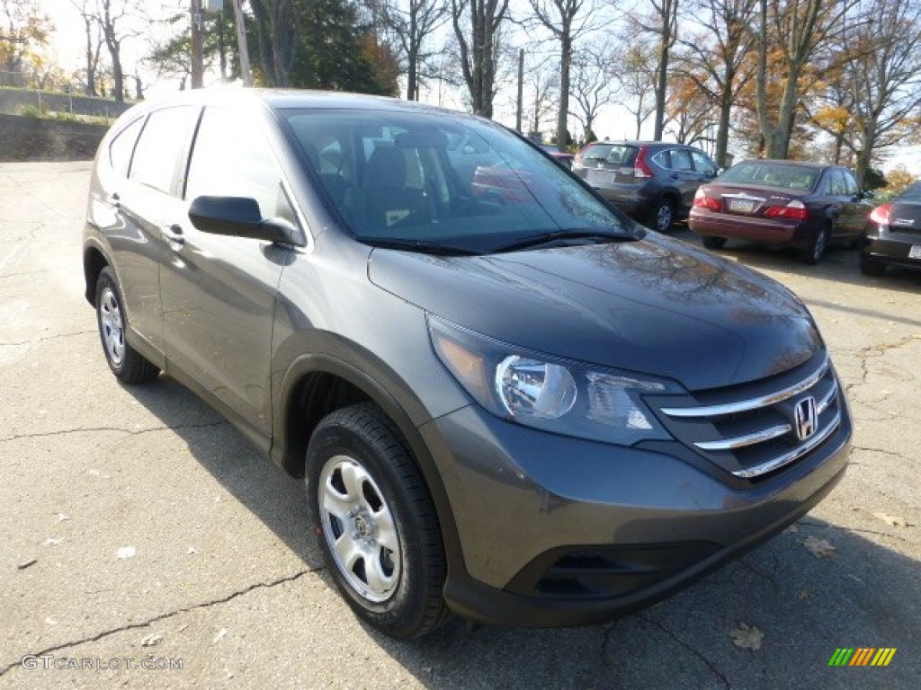 2013 CR-V LX AWD - Polished Metal Metallic / Gray photo #6