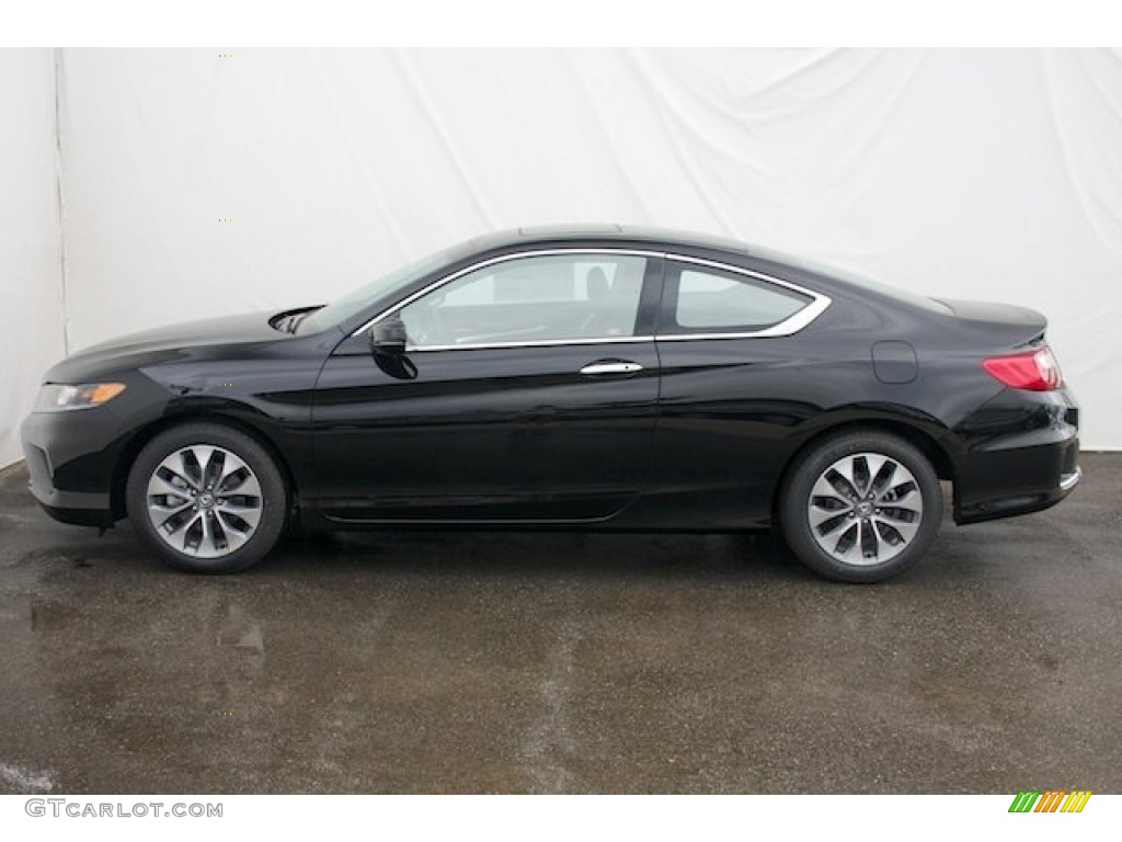 2013 Accord EX Coupe - Crystal Black Pearl / Black/Ivory photo #4