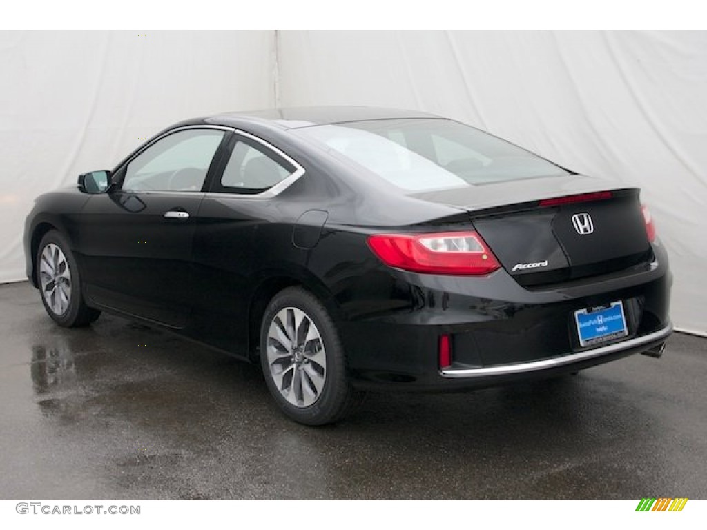 2013 Accord EX Coupe - Crystal Black Pearl / Black/Ivory photo #5