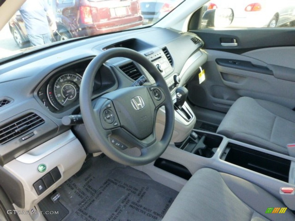 2013 CR-V LX AWD - Polished Metal Metallic / Gray photo #15