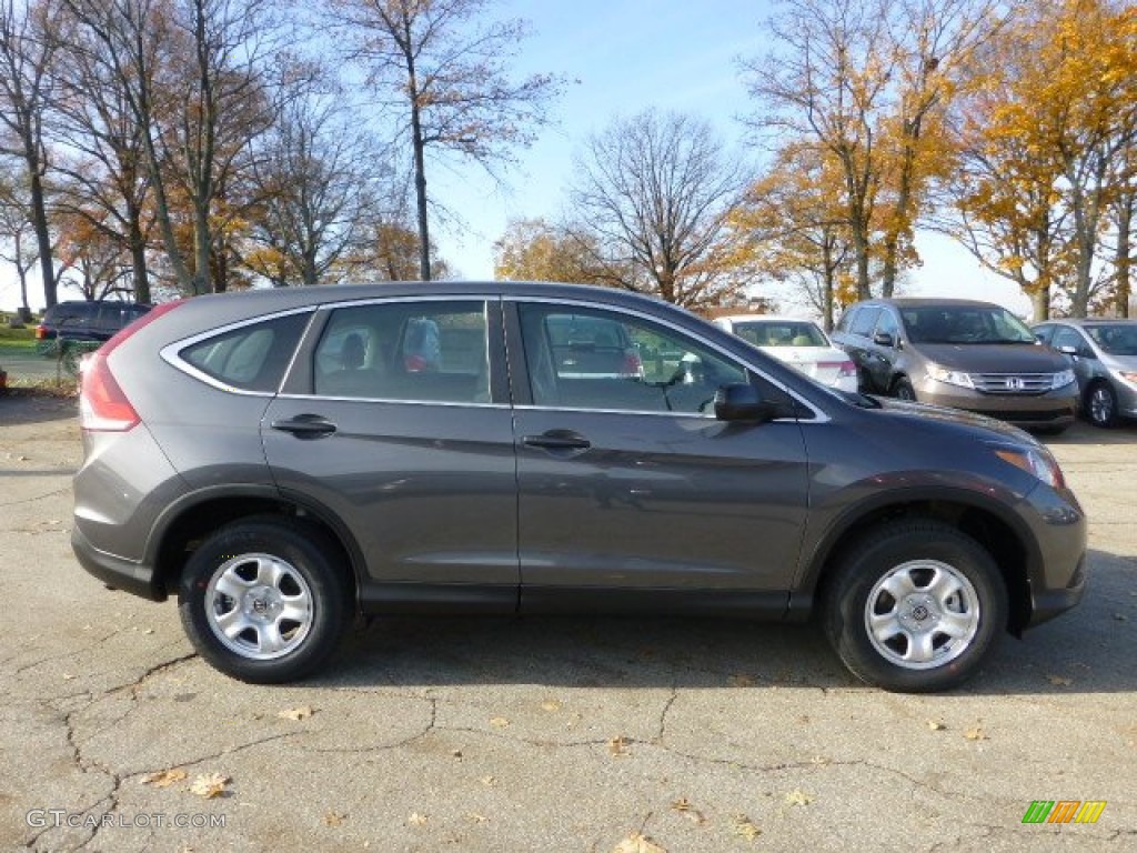 2013 CR-V LX AWD - Polished Metal Metallic / Gray photo #5