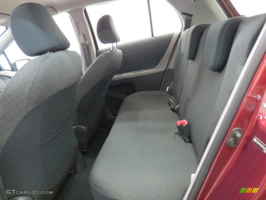 2009 Yaris 5 Door Liftback - Carmine Red Metallic / Dark Charcoal photo #6
