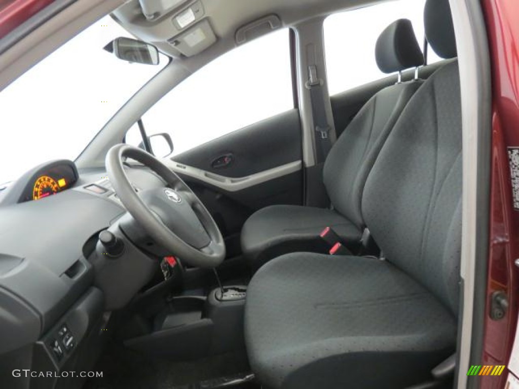 2009 Yaris 5 Door Liftback - Carmine Red Metallic / Dark Charcoal photo #8