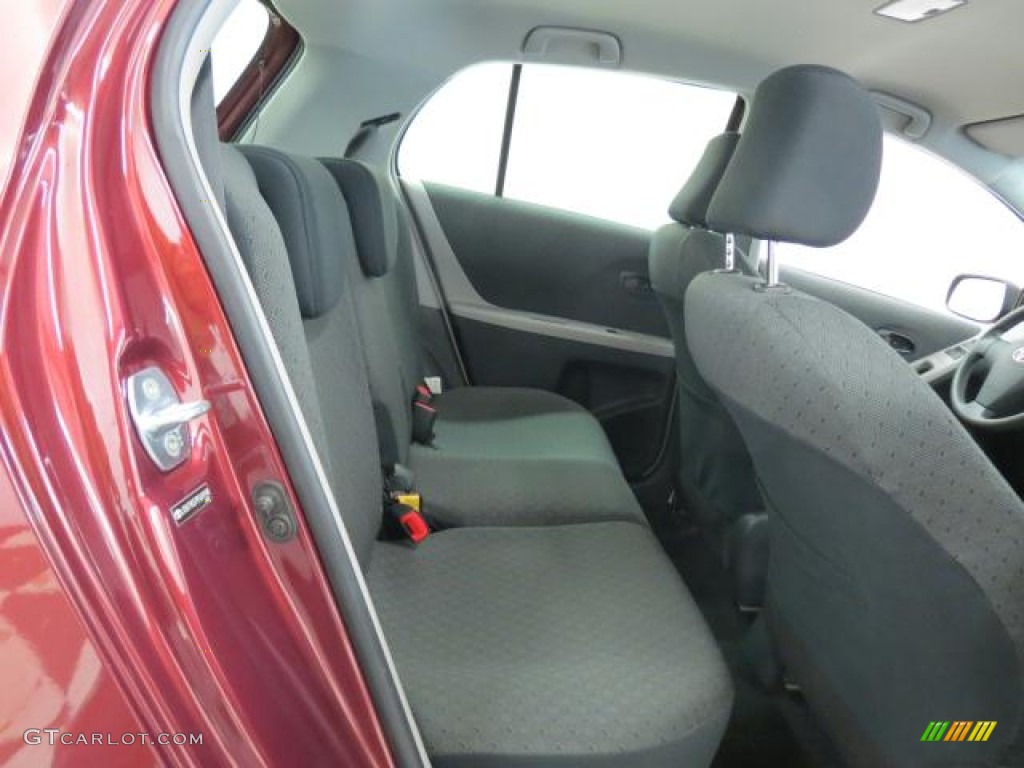 2009 Yaris 5 Door Liftback - Carmine Red Metallic / Dark Charcoal photo #22