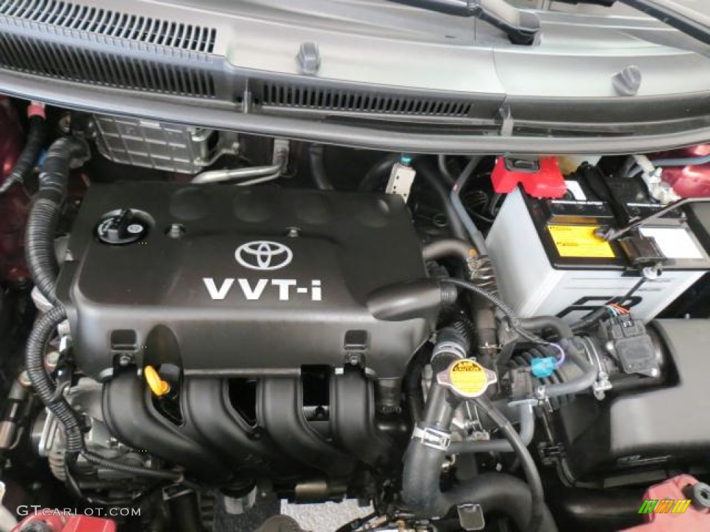 2009 Yaris 5 Door Liftback - Carmine Red Metallic / Dark Charcoal photo #24