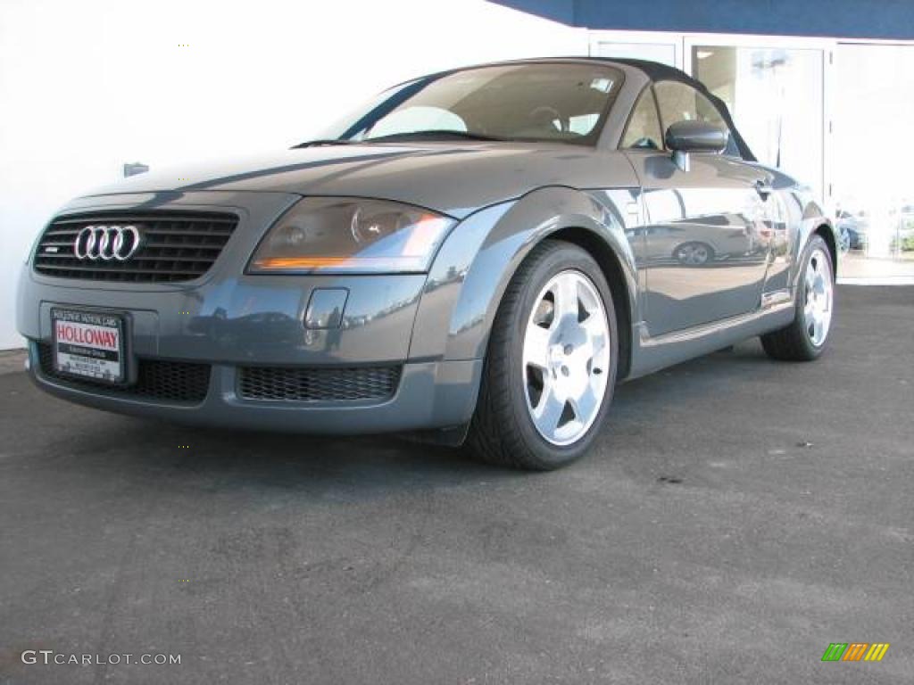 2001 TT 1.8T quattro Roadster - Aviator Grey Pearl / Ebony Black photo #1