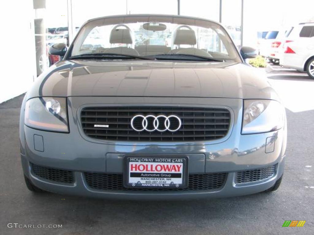 2001 TT 1.8T quattro Roadster - Aviator Grey Pearl / Ebony Black photo #3