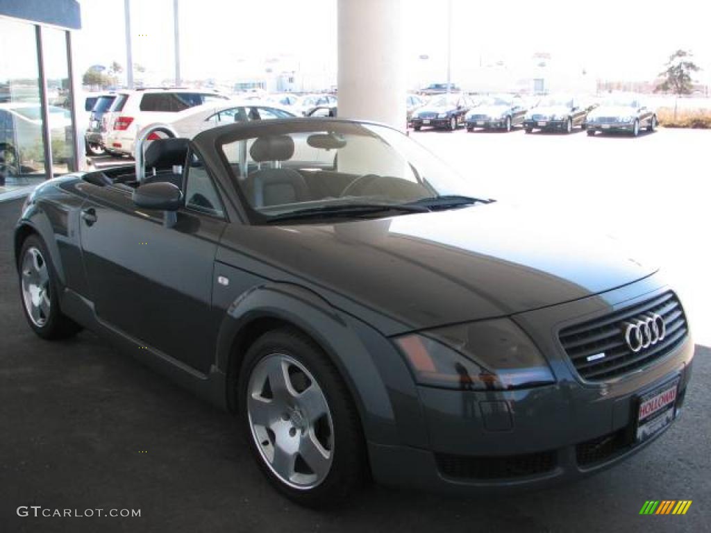 2001 TT 1.8T quattro Roadster - Aviator Grey Pearl / Ebony Black photo #4