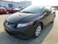 Crystal Black Pearl - Civic LX Coupe Photo No. 8
