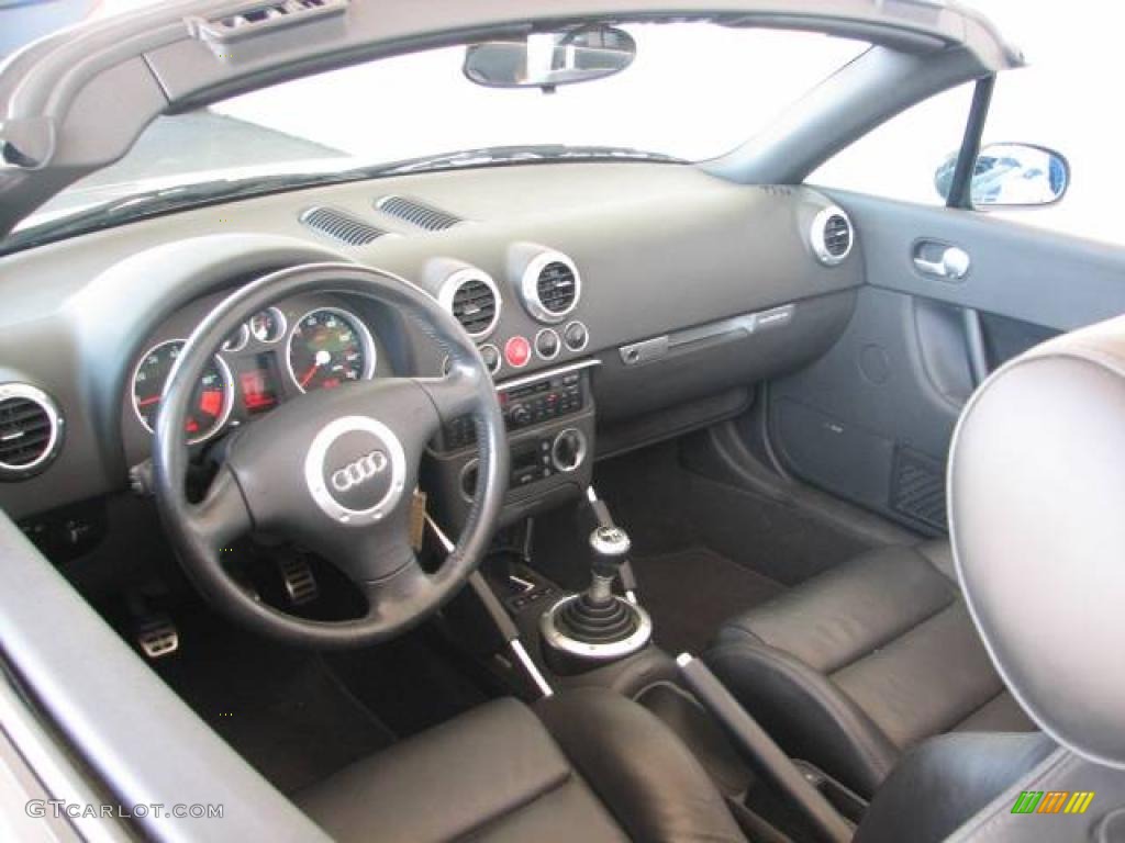 2001 TT 1.8T quattro Roadster - Aviator Grey Pearl / Ebony Black photo #6