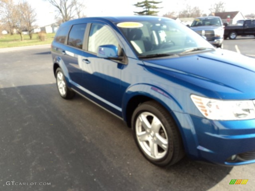 2009 Journey SXT - Deep Water Blue Pearl / Dark Slate Gray/Light Graystone photo #3