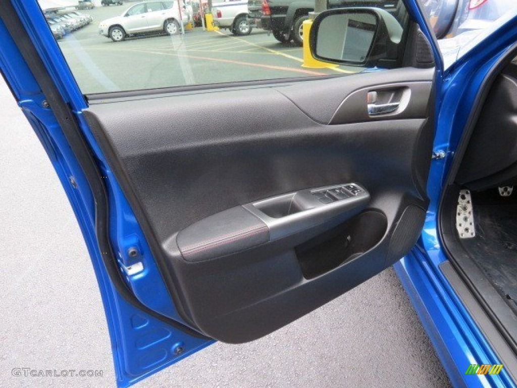 2011 Subaru Impreza WRX Wagon Carbon Black Door Panel Photo #73635951