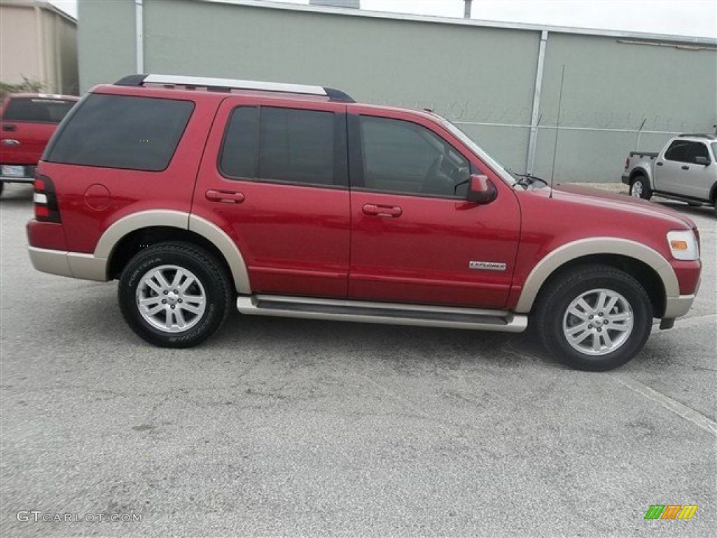 Redfire Metallic 2007 Ford Explorer Eddie Bauer Exterior Photo #73637206